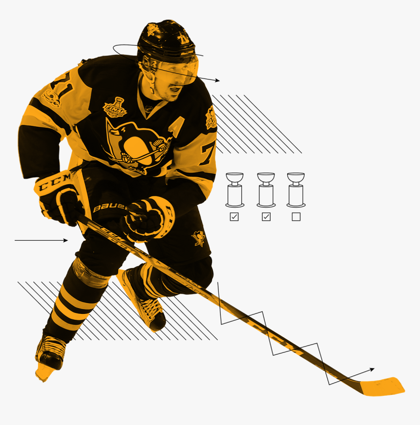 Logo Transparent Stickpng - Pittsburgh Penguins Player Png, Png Download, Free Download