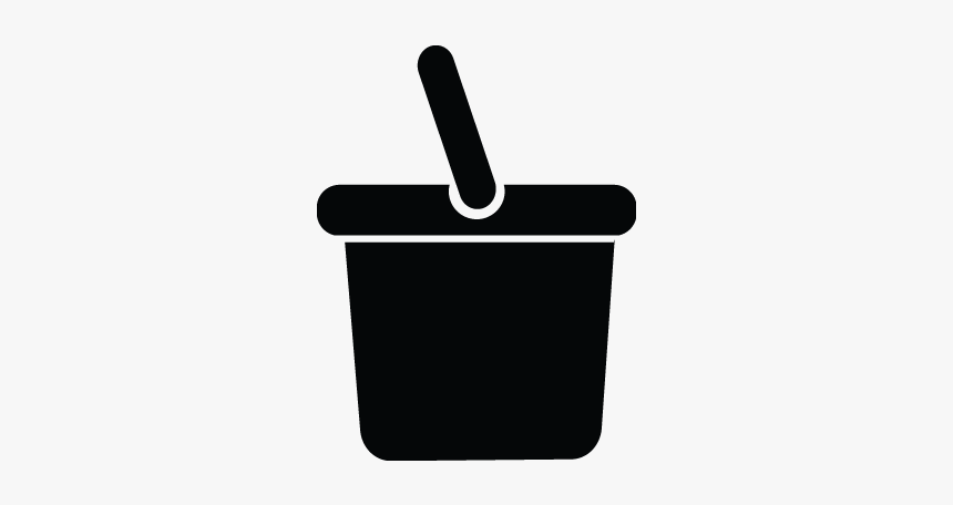 Bucket, Pot, Color Bucket, Cart, Line, Paint Icon, HD Png Download, Free Download