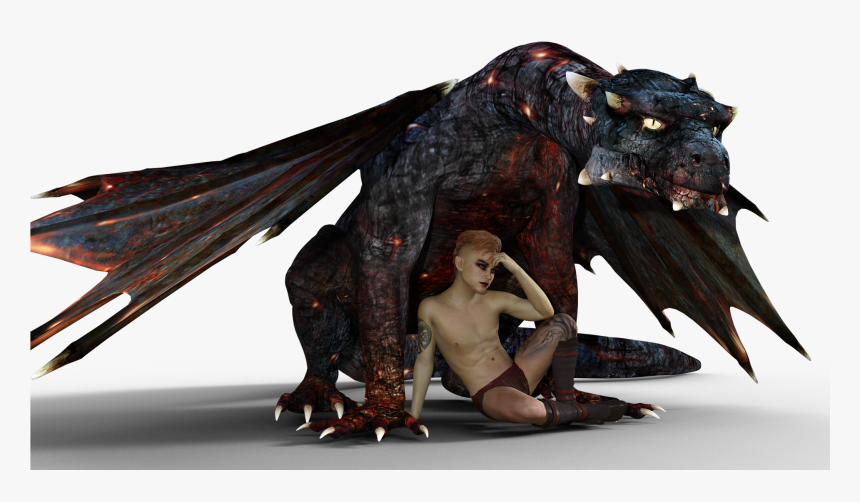 Dragon, Fire, Boy, Tattoo, Mythical Creatures - Naha Zena Na Draka Tetovani, HD Png Download, Free Download