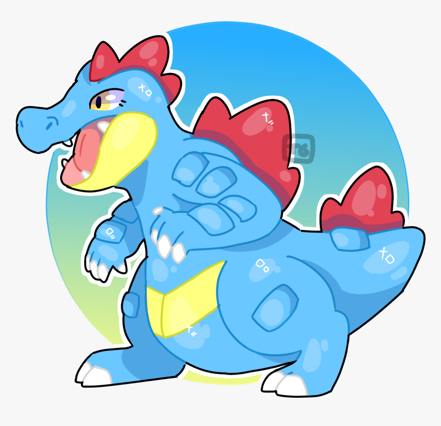 Feraligatr - Cartoon, HD Png Download, Free Download