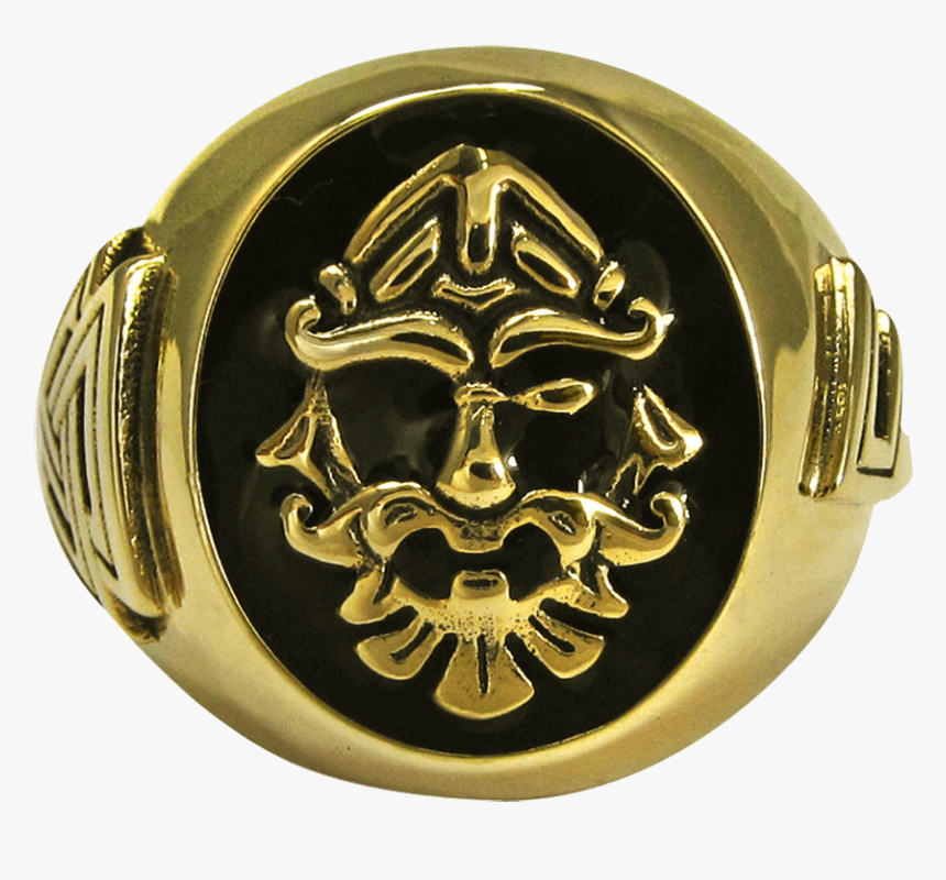 Bronze Odin Valknut Signet Ring - Skull, HD Png Download, Free Download