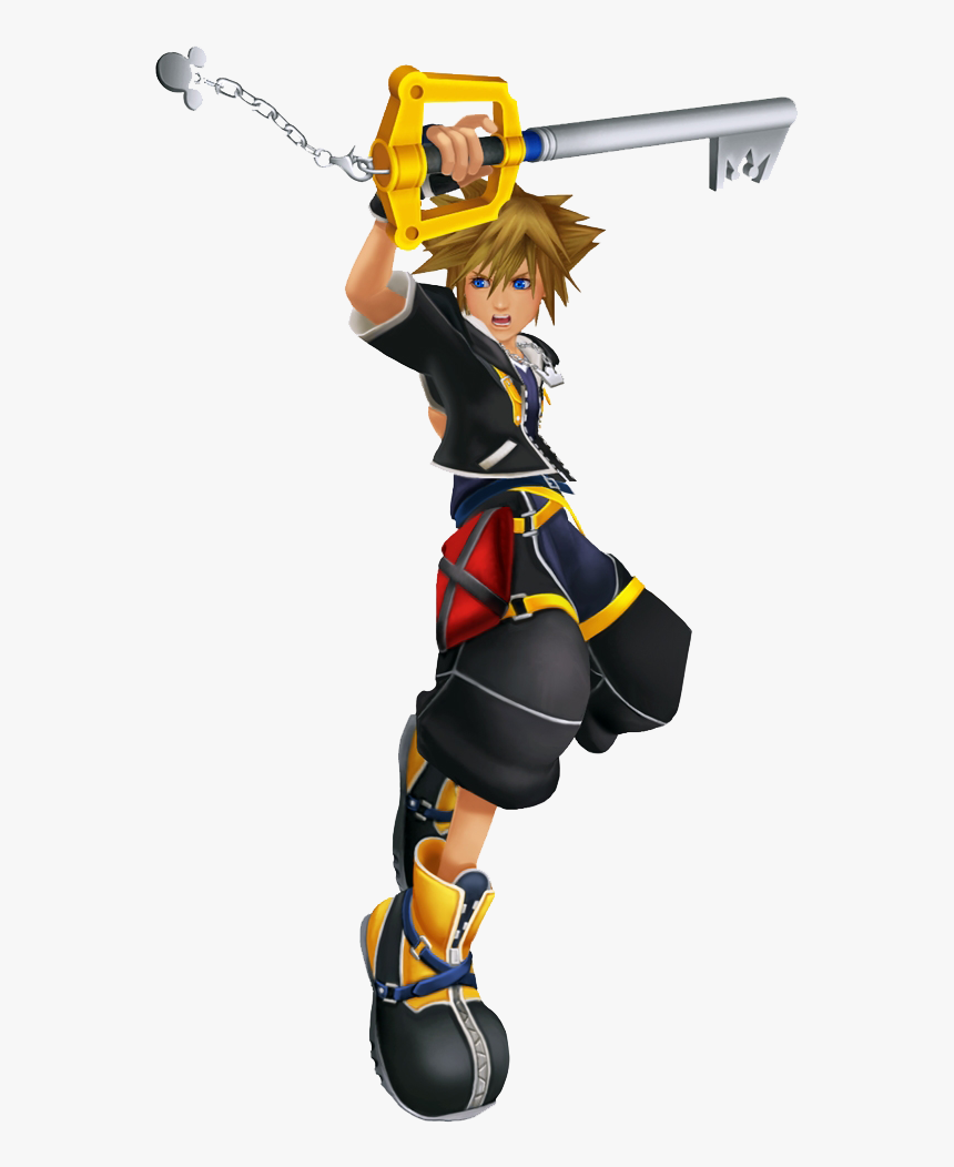 Kingdom Hearts 2 Sora Png - Sora Kingdom Hearts Fighting, Transparent Png, Free Download