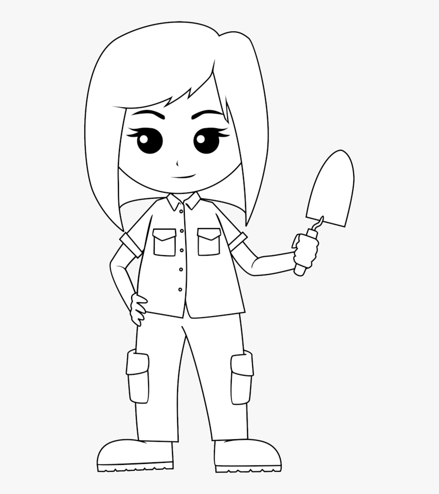 Female Archaeologist 1 - Cartoon, HD Png Download, Free Download