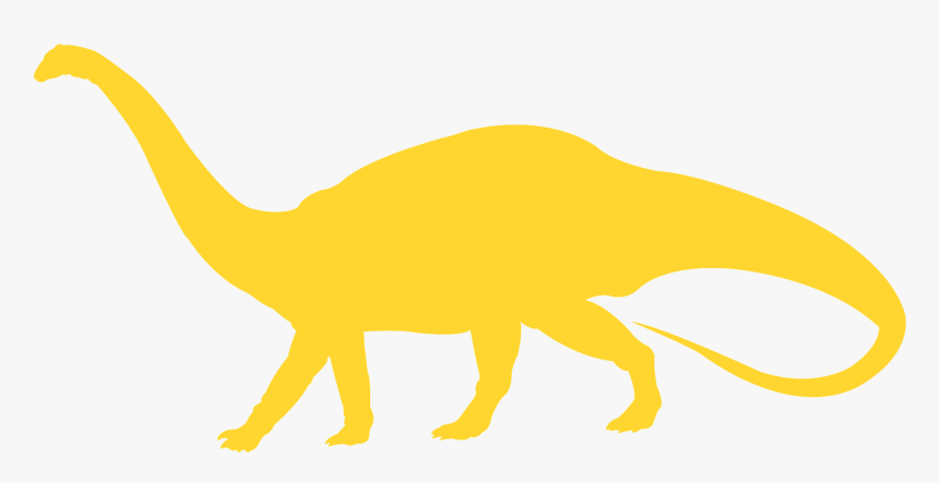 Silueta De Dinosaurio De Colores Png, Transparent Png, Free Download