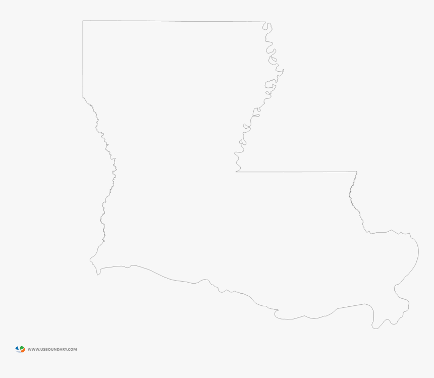 Louisiana Outline Map - Map, HD Png Download, Free Download