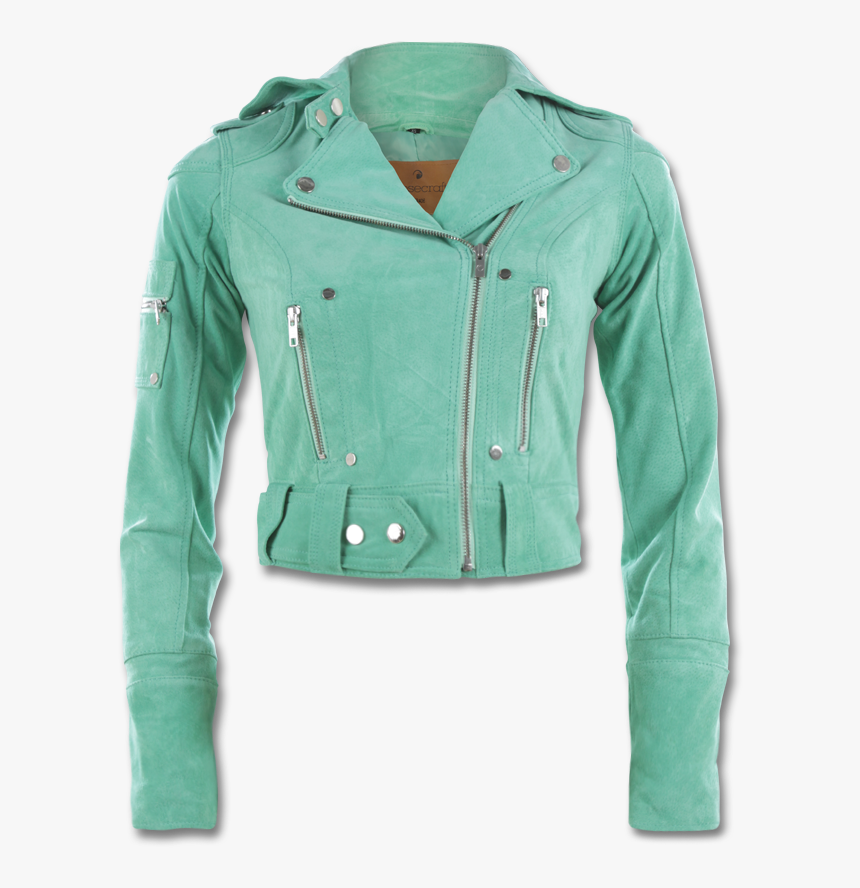 Tiffany Blue Leather Jacket, HD Png Download - kindpng