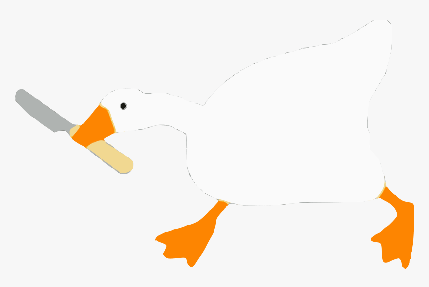 Untitled Goose Game Goose With Knife, HD Png Download - kindpng