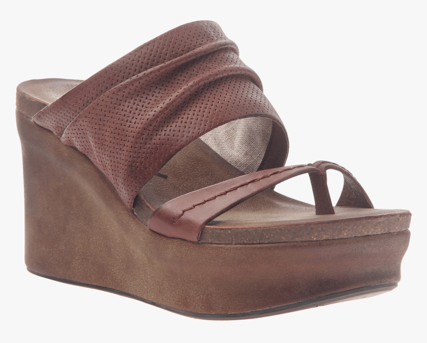 Womens Wedge Tailgate In Sangria - Sandal, HD Png Download, Free Download