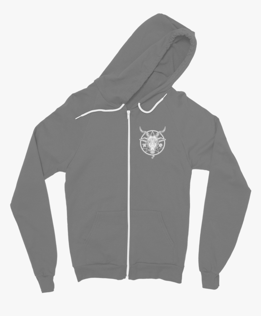 White Goat Head ﻿classic Adult Zip Hoodie - Hoodie, HD Png Download, Free Download