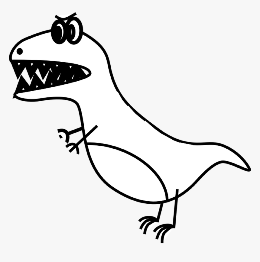 Amphibian Drawing Face Transparent Png Clipart Free - T Rex Simple Drawing, Png Download, Free Download
