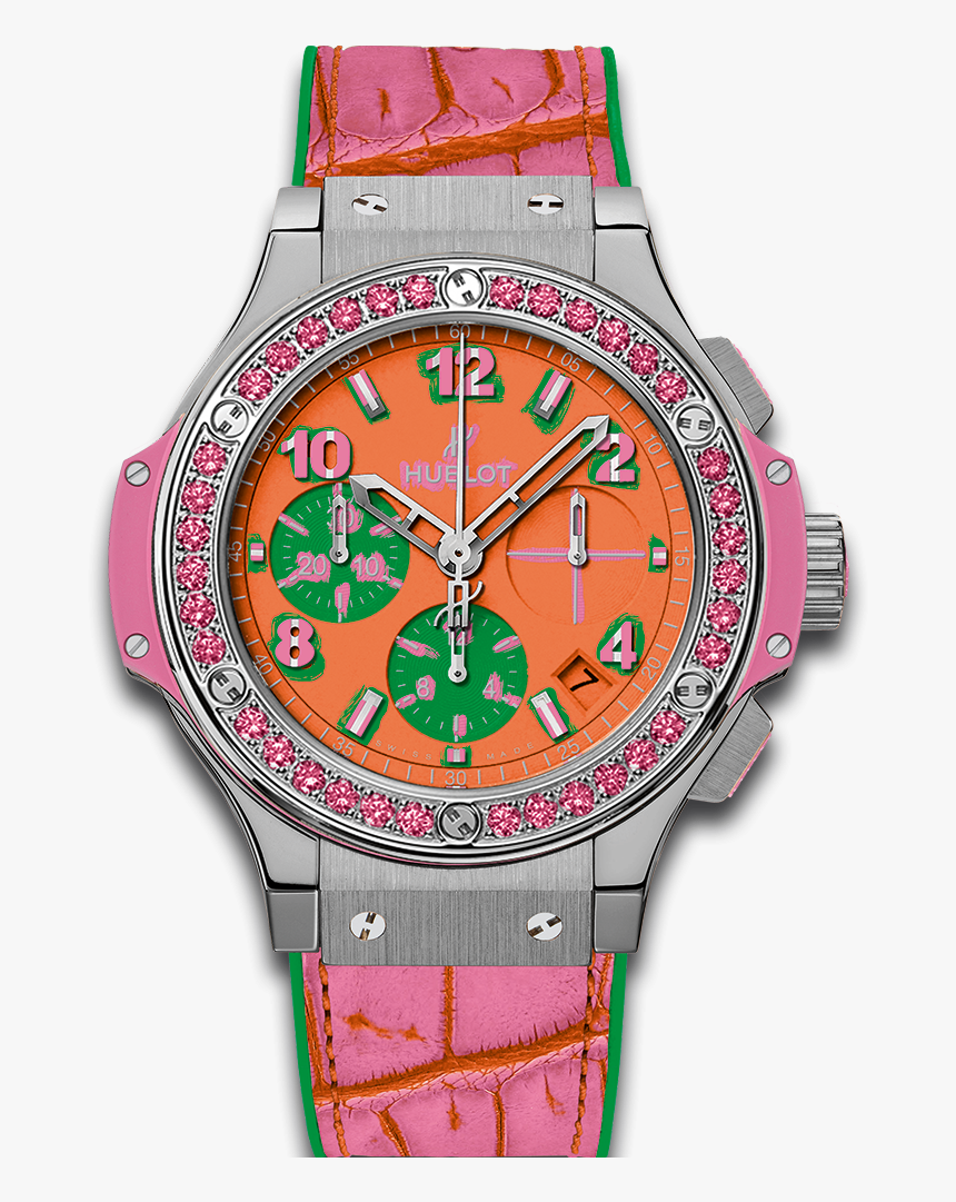 Big Bang Pop Art Steel Rose - Hublot Pop Art Watch, HD Png Download, Free Download