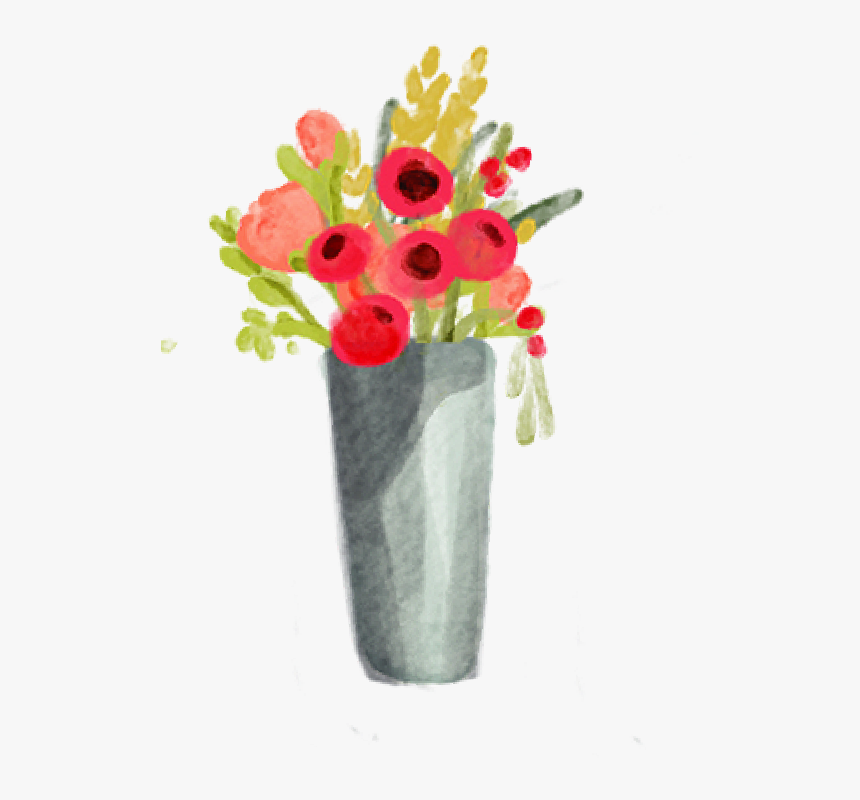 Flower Vase Print & Cut File - Bouquet, HD Png Download, Free Download