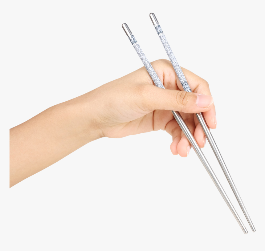 Chopsticks Png Transparent Image - Hand Holding Chopsticks Png, Png Download, Free Download