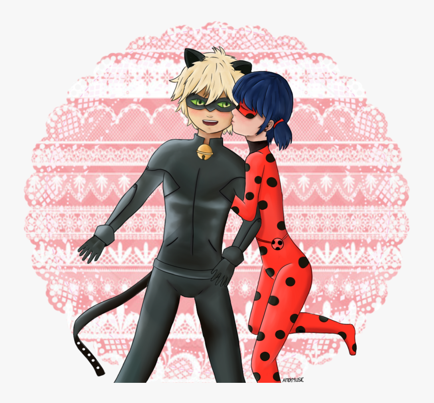 Miraculous Ladybug And Chat Noir By Rawrblueart, HD Png Download - kindpng