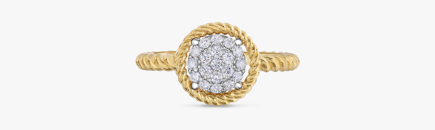 Roberto Coin Pave Circle Ring - Engagement Ring, HD Png Download, Free Download