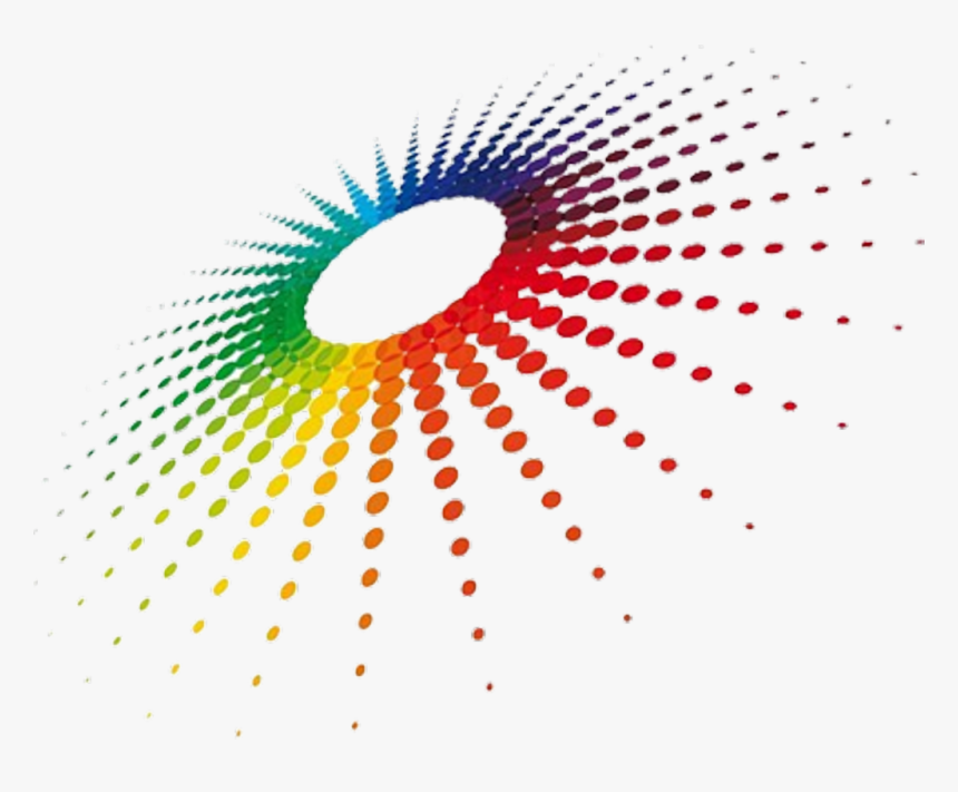 Color Colourful Rainbow Ring Circle Sun Drawing Decora - Abstract Circles Png, Transparent Png, Free Download