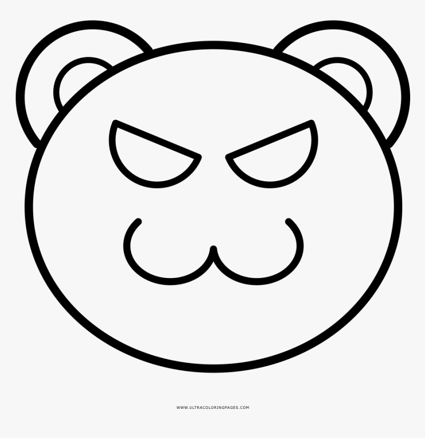 Download Evil Coloring Page - Cat Outline Face Clipart, HD Png ...