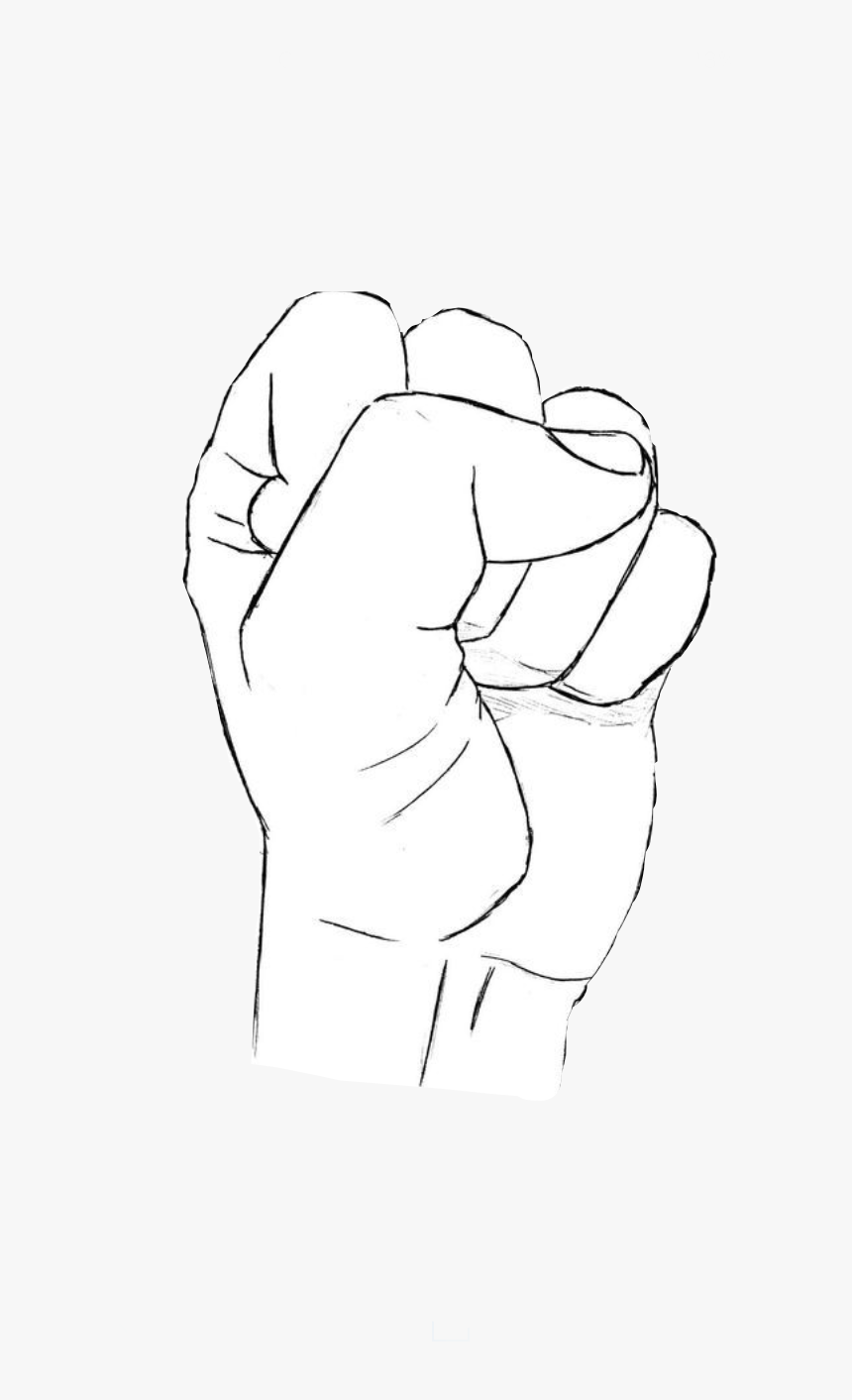 #blackpower #fist #freetoedit - Sketch, HD Png Download, Free Download