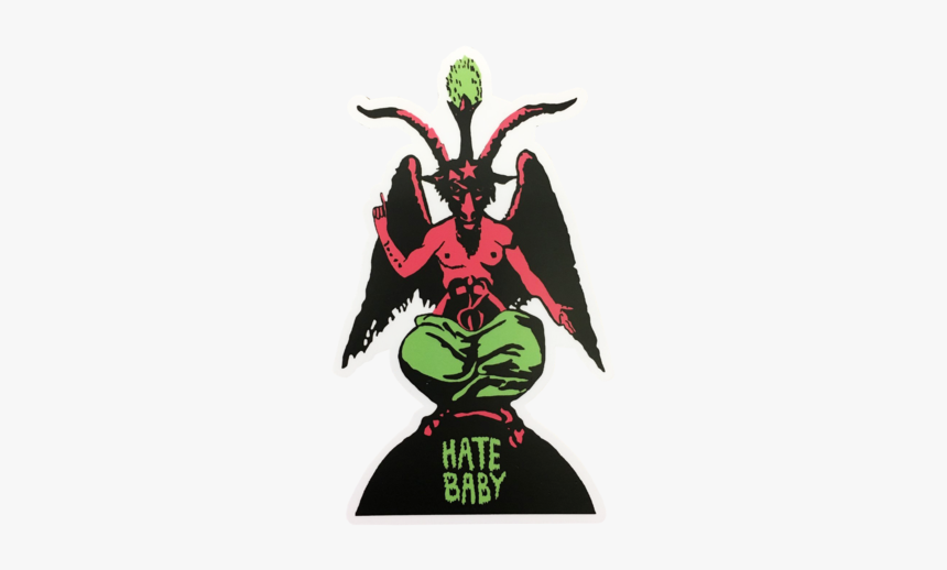 Hate Baby Baphomet Sticker - Baphomet, HD Png Download, Free Download