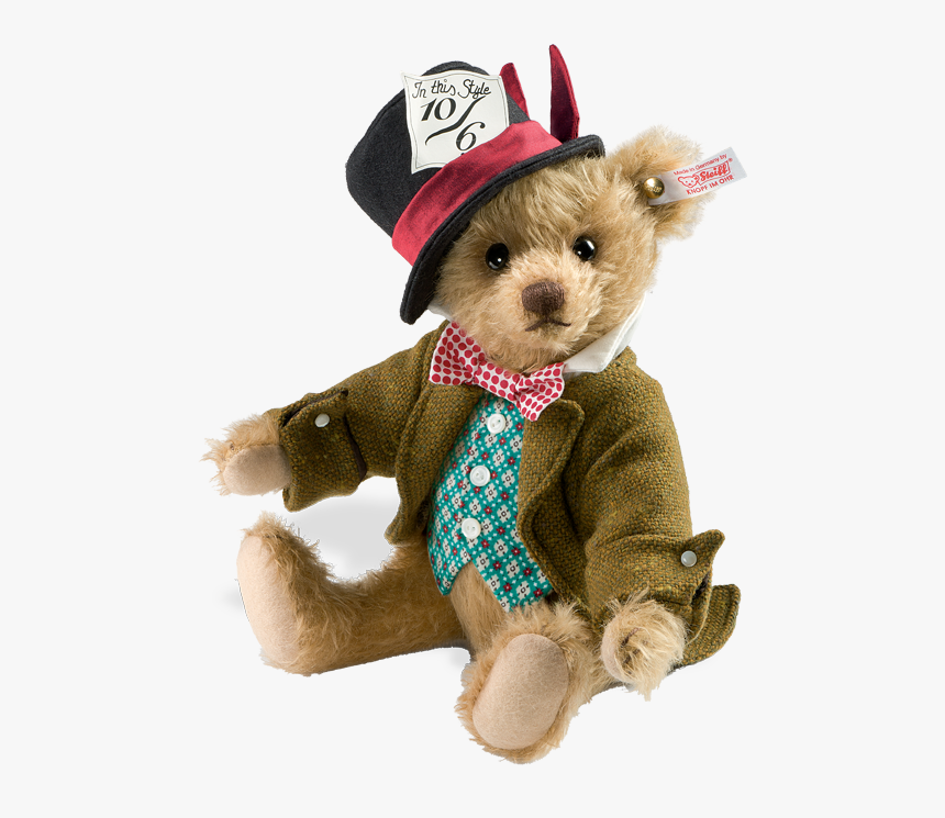 Transparent Mad Hatter Hat Png - Alice In Wonderland Teddy Bear, Png Download, Free Download