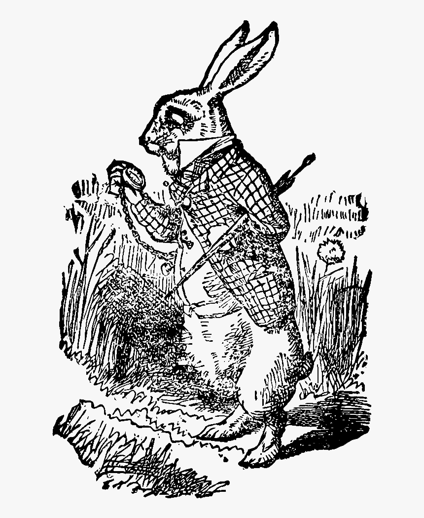 White Rabbit Alice"s Adventures In Wonderland The Mad - Alice In Wonderland Vintage Illustrations, HD Png Download, Free Download