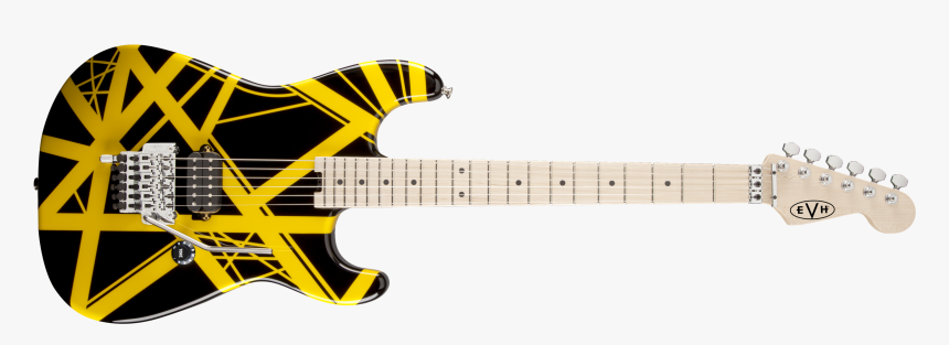 Evh® Striped Series Black With Yellow Stripes - Replica Evh Bumblebee, HD Png Download, Free Download