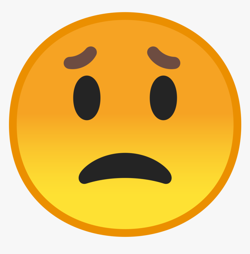 Worried Face Icon - Worried Emoji, HD Png Download, Free Download