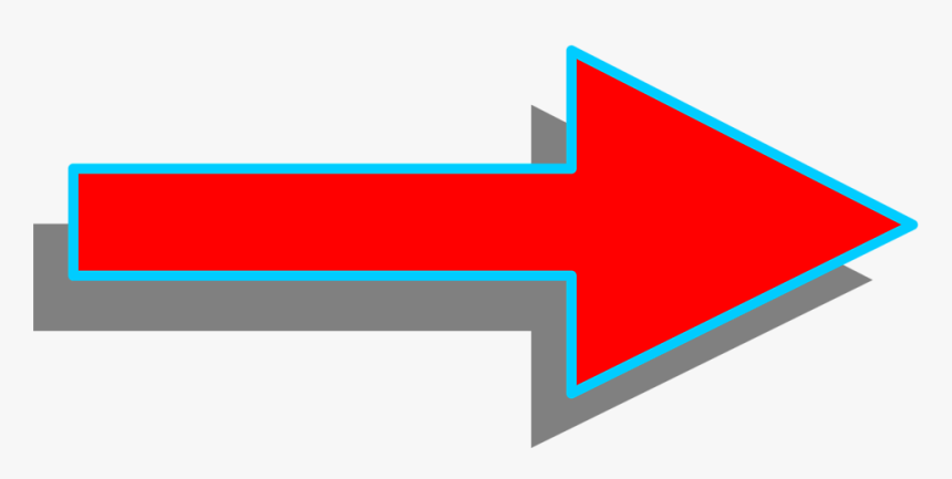 Curved Red Arrow Png - Arrow With Shadow Png, Transparent Png, Free Download