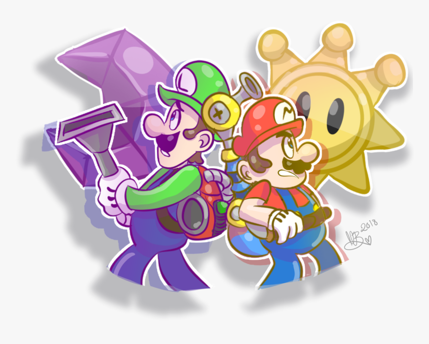 Image - Super Mario Sunshine And Luigi's Mansion, HD Png Download, Free Download