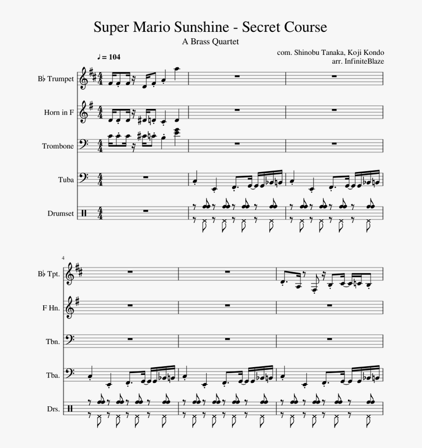 Saints Go Marching In Tuba Sheet Music, HD Png Download, Free Download