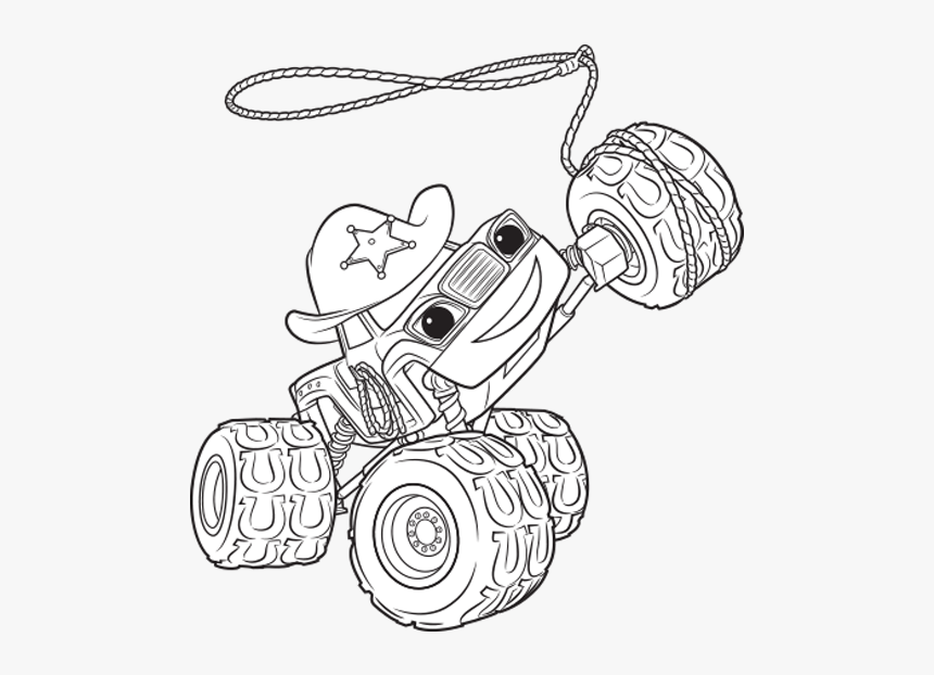 Blaze And The Monster Machines Coloring Pages Starla, HD Png Download, Free Download