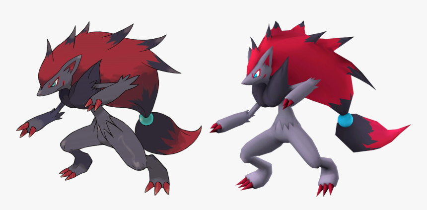 Pokemon Zoroark , Png Download - Black And White Fire Pokemon, Transparent Png, Free Download