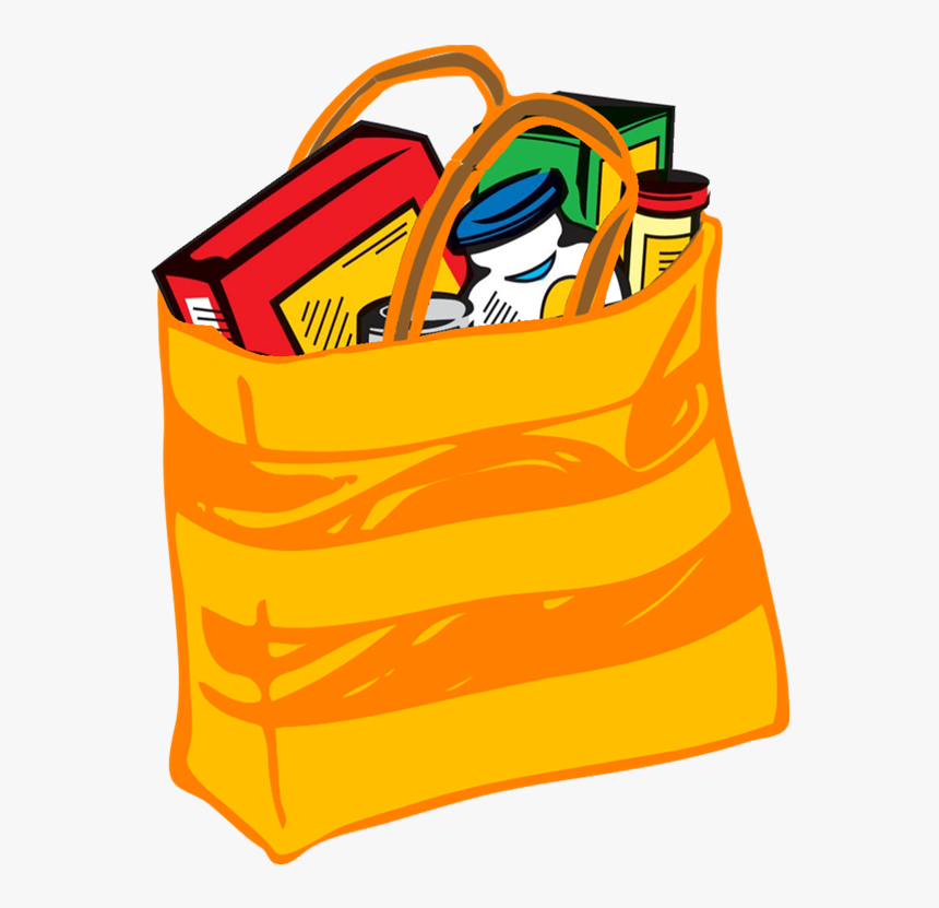 Bags Of Food Logo - Clip Art Free Shopping Bag, HD Png Download - kindpng