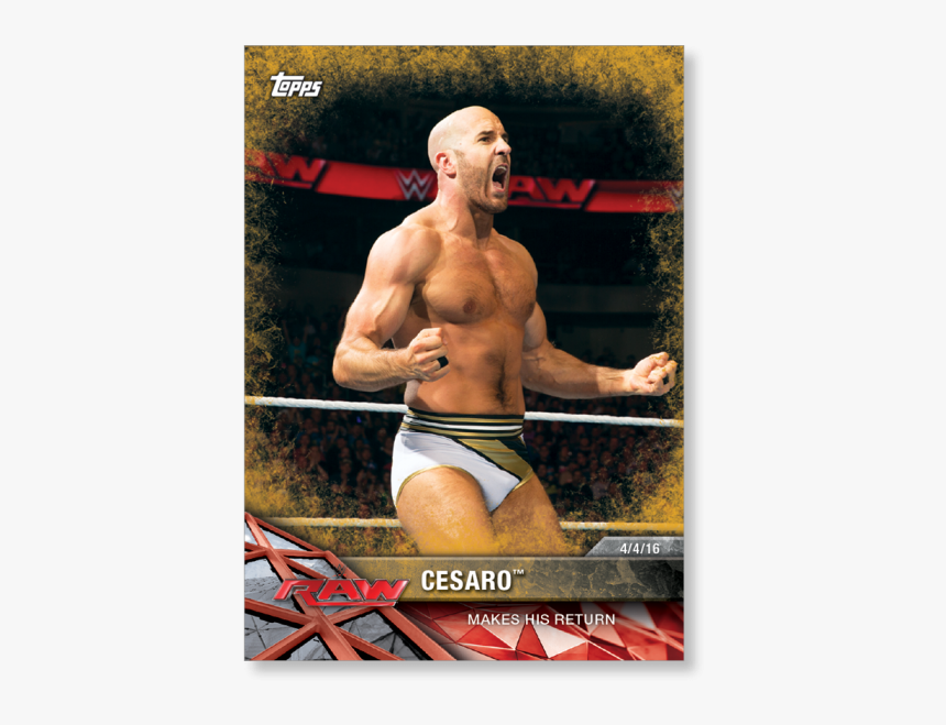 Cesaro 2017 Wwe Road To Wrestlemania Base Cards Poster - Bewerbungen Das Große Vorlagen Paket, HD Png Download, Free Download