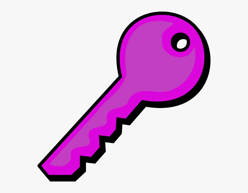 Purple Pencil And In - Key Clip Art, HD Png Download, Free Download