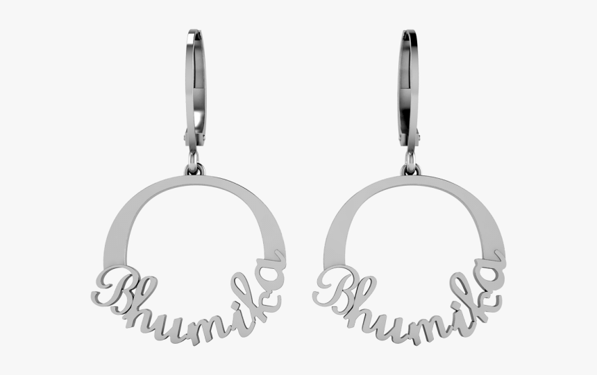 Personalized Monogram Earrings Opje08 - Earrings, HD Png Download, Free Download