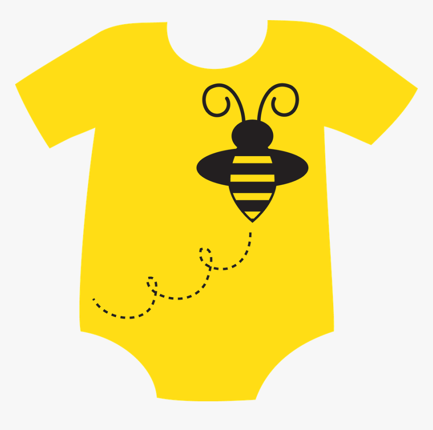 Clipart Baby Cloth - Bumble Bee Onesie Clipart, HD Png Download, Free Download