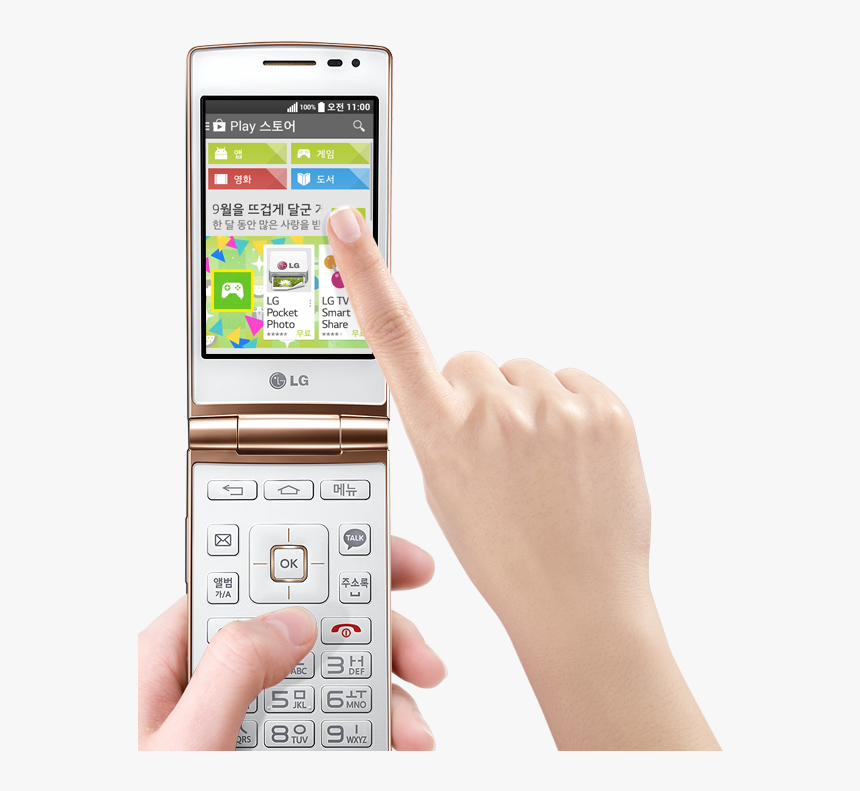 Transparent Flip Phone Png - Lg Feature Phone Korea, Png Download, Free Download