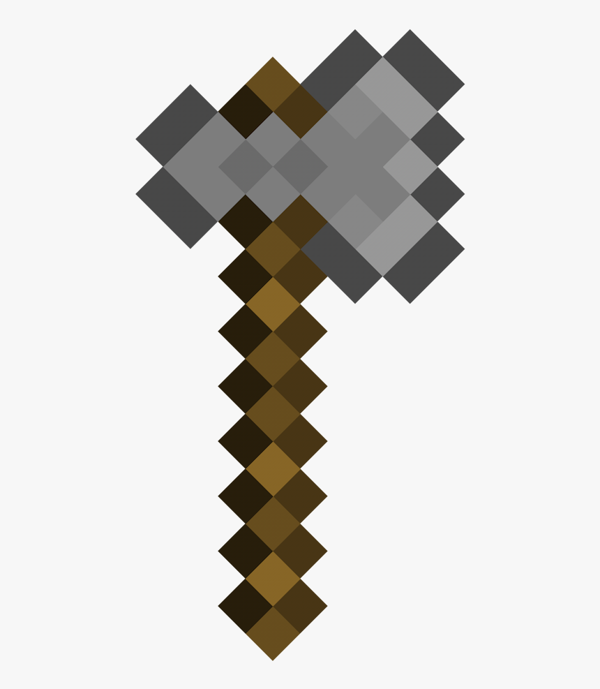Authenticgames Espada - Minecraft Diamond Axe Png, Transparent Png, Free Download