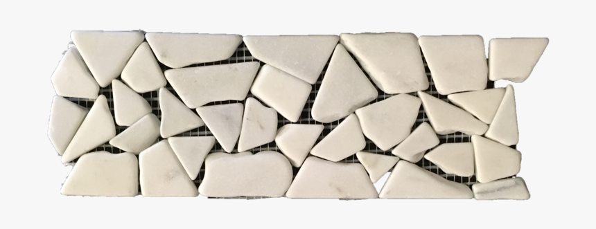 Pearl White Tumbled Stone Border - Triangle, HD Png Download, Free Download