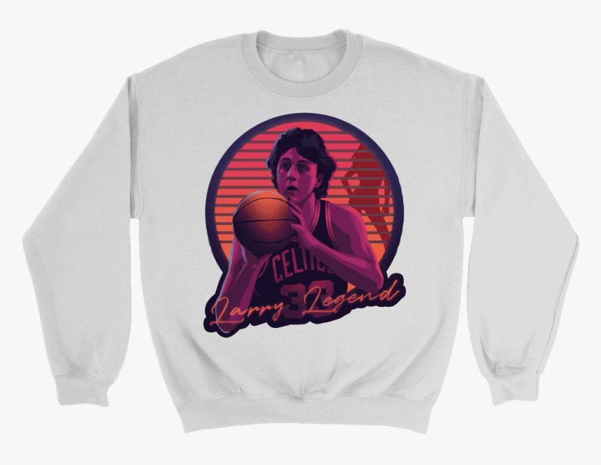 Retro Larry Bird Sweatshirt - Long-sleeved T-shirt, HD Png Download, Free Download