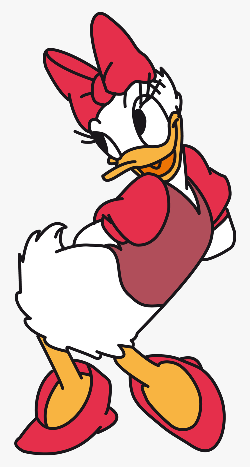 Download Daisy Duck - Daisy Duck In Red, HD Png Download, Free Download