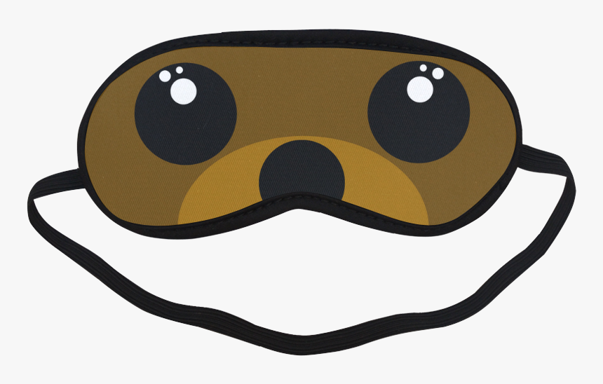 Kawaii Brown Bear Sleeping Mask - Eye Mask With Googly Eyes, HD Png Download, Free Download