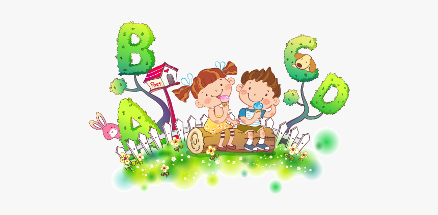 Boy English Cartoon Illustration Child Png Download - Illustration, Transparent Png, Free Download