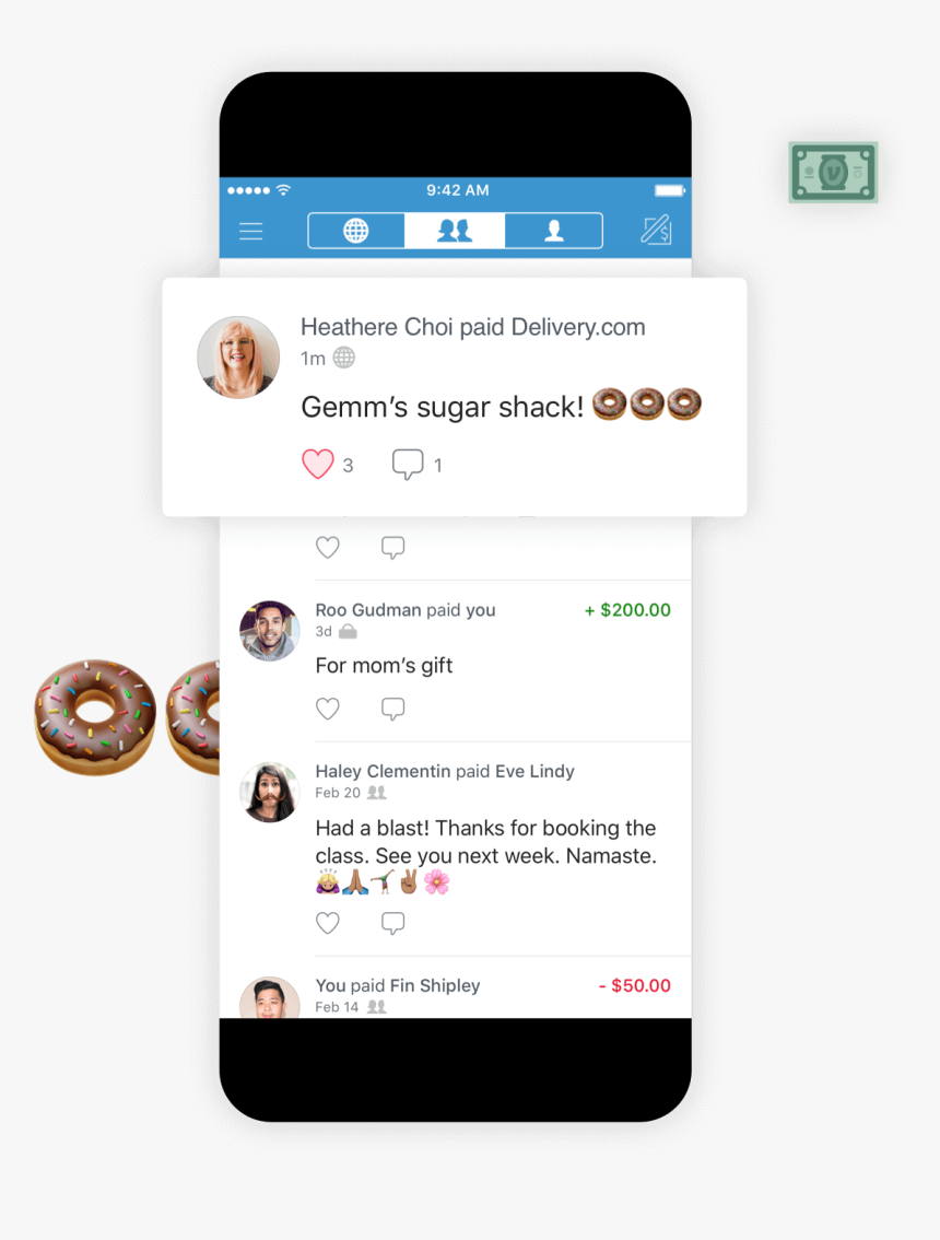 Venmo Social@2x - Venmo Social Feed, HD Png Download, Free Download