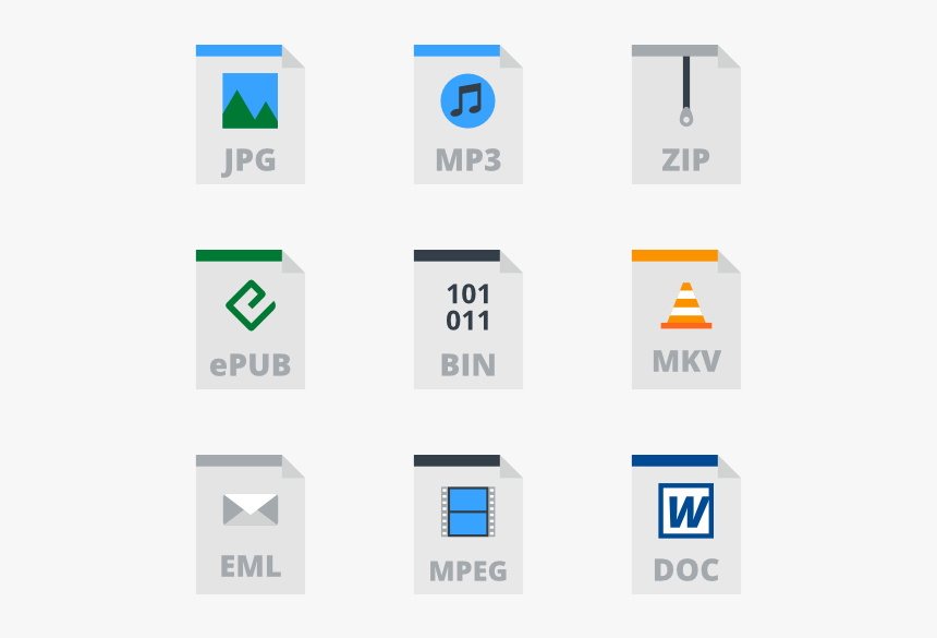 Files Types - Archive File Type Icons, HD Png Download, Free Download