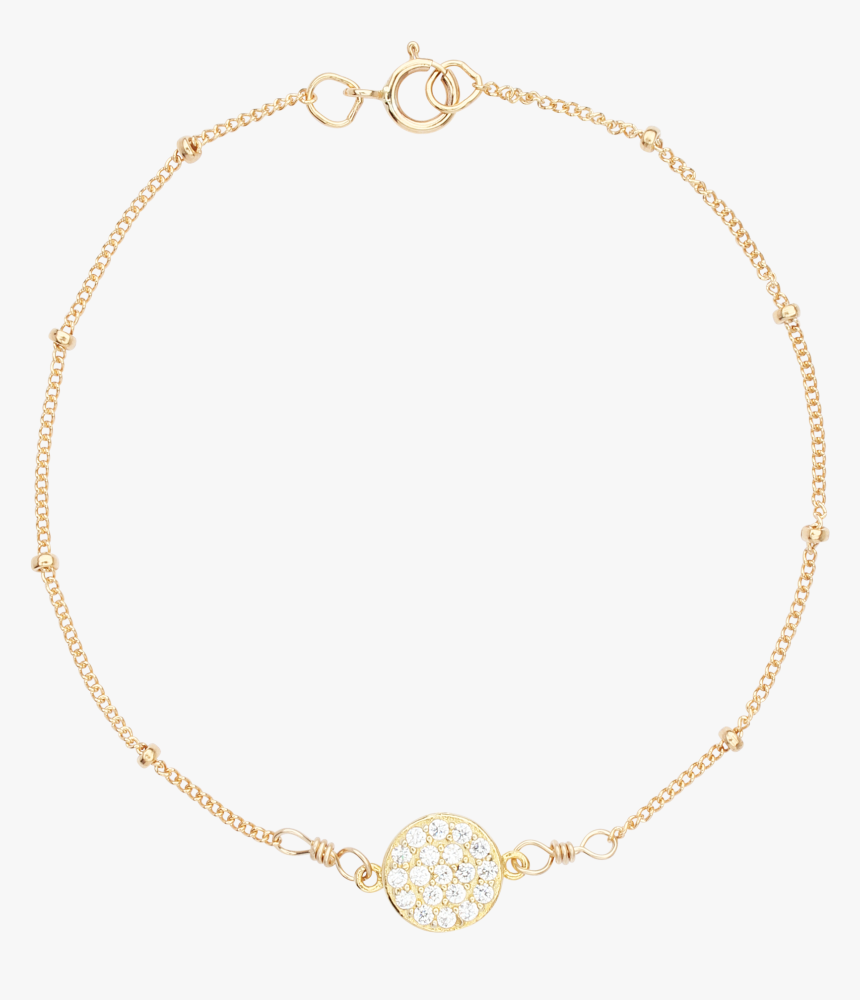 Multi-cz Round Ball Chain Bracelet - Chain, HD Png Download - kindpng