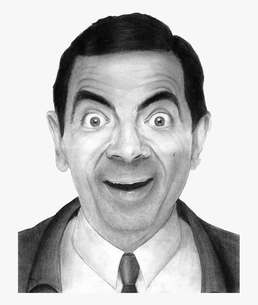 Mr Bean Png - Mr Bean Face Sketch, Transparent Png, Free Download