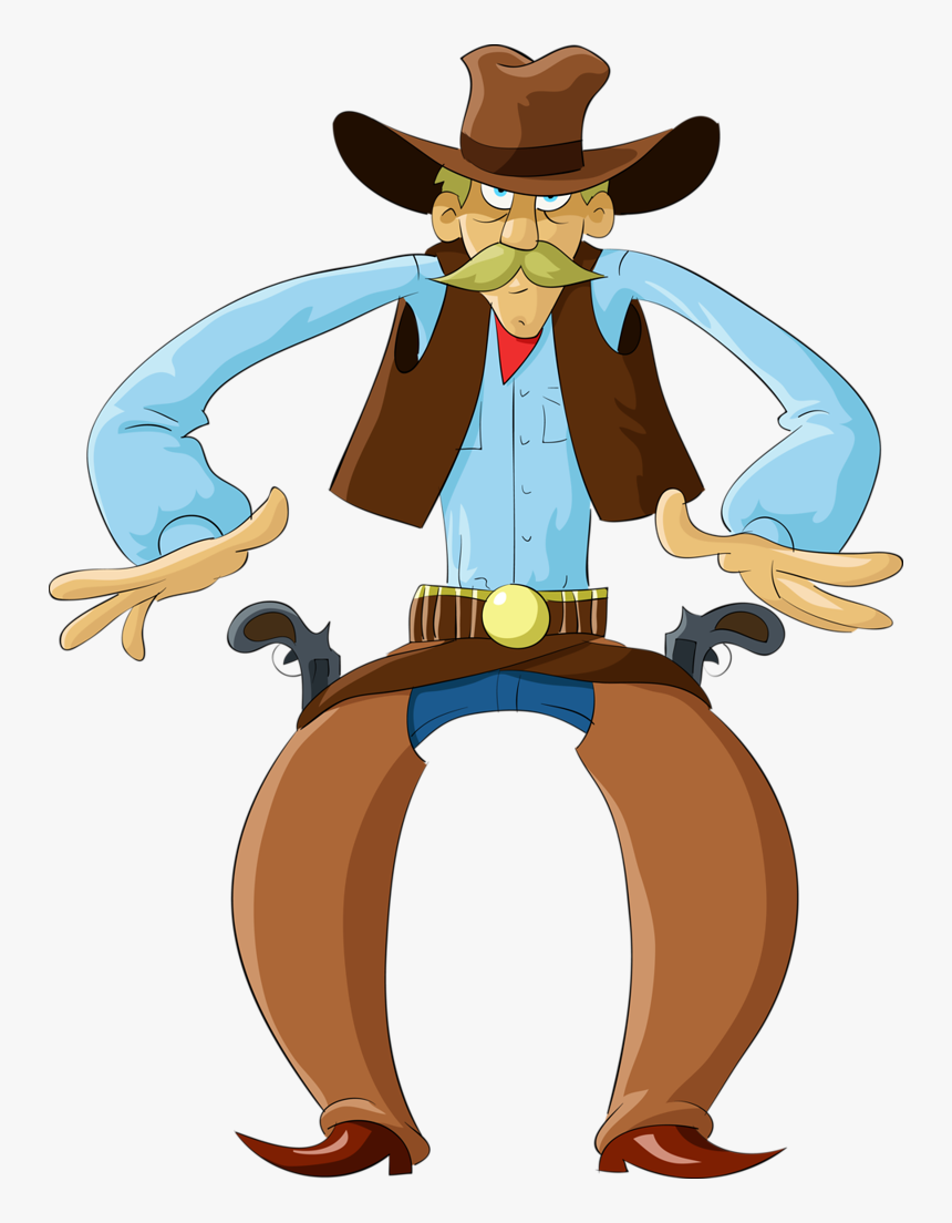 Cowboy E Cowgirl - Cowboy Shootout Cartoon, HD Png Download, Free Download