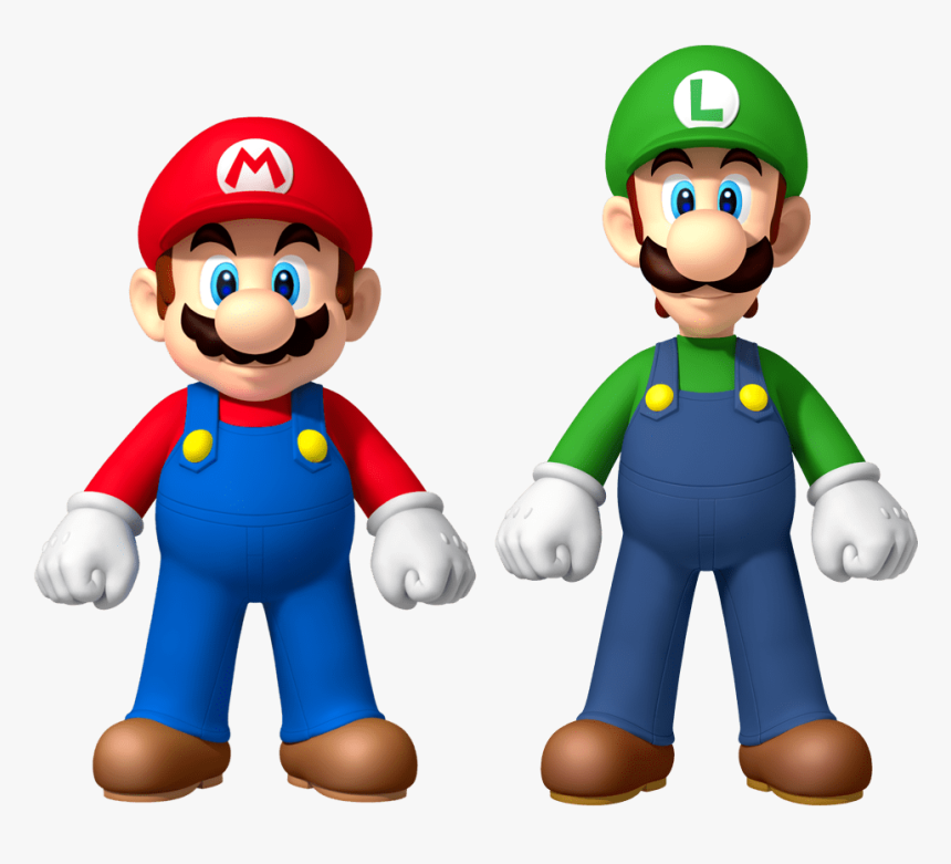 Mario Luigi 10 Most Popular Cartoon Characters With - Mario And Luigi Png, Transparent Png, Free Download